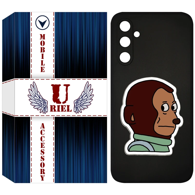 کاور یوریل مدل KSH کد 88 طرح میمون مناسب برای گوشی موبایل سامسونگ Galaxy A55