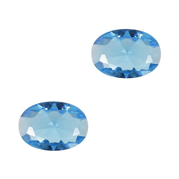 سنگ توپاز آبی کد D67531 بسته دو عددی 