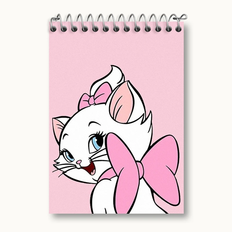 دفتر یادداشت 50 برگ خندالو طرح گربه ماری (Marie) کد N1827