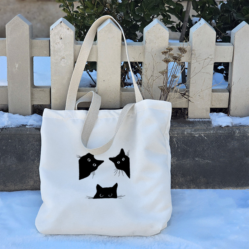 ساک خرید خندالو مدل سه گربه کد 8420