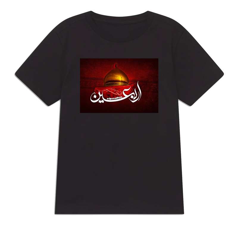 تی شرت پسرانه مدل محرم کد J54 رنگ مشکی