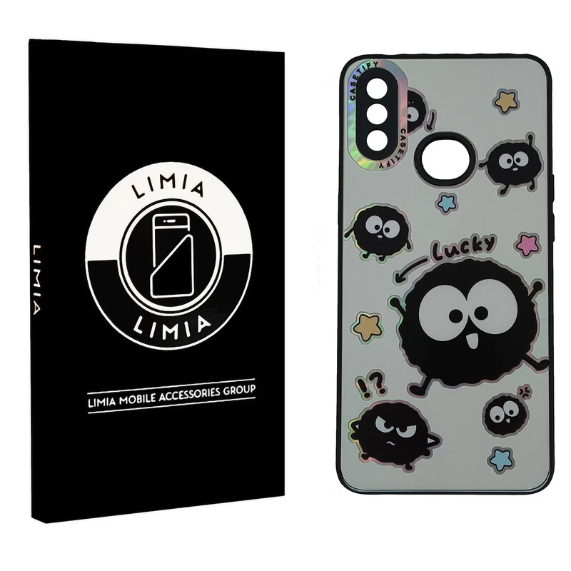 کاور لیمیا مدل فانتزی لنزدار طرح عروسکی شبرنگی مناسب برای گوشی موبایل سامسونگ Galaxy A20 / A30