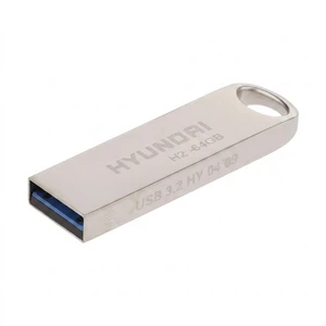 فلش مموری 64 گیگابایت هیوندای مدل h2 usb 3.2 با بدنه استیل ضد اثر انگشت، مقاوم در برابر آب، ضربه، شوک و گردوغبار، طراحی لوکس و سبک، مناسب حمل آسان و سازگار با تمامی سیستم عامل ها