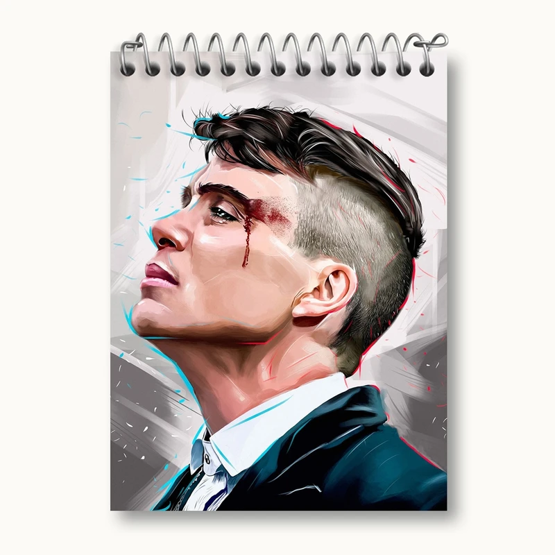 دفتر یادداشت 50 برگ خندالو مدل سریال پیکی بلایندرز Peaky Blinders کد 3196