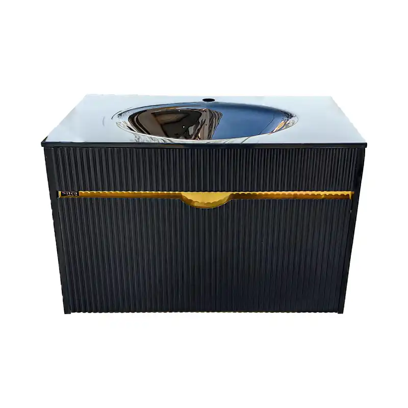 ست کابینت و روشویی سیتکا مدل GL006/60 به همراه آینه و باکس