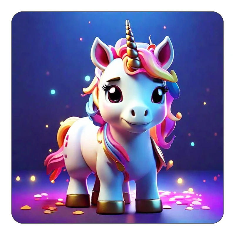 مگنت کاکتی طرح اسب تک شاخ و یونیکورن مدل mp30915