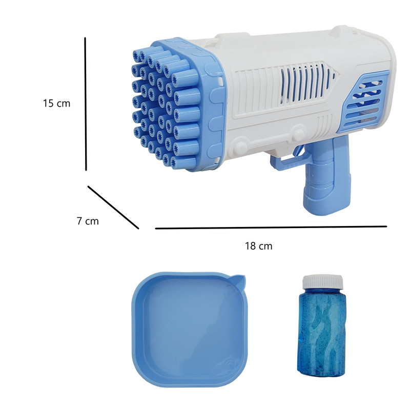 حباب ساز طرح تفنگ رگبار مدل BUBBLE GUN کد 456