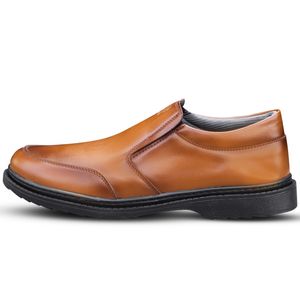 کفش مردانه مدل OFFICIAL کد ksh رنگ عسلی