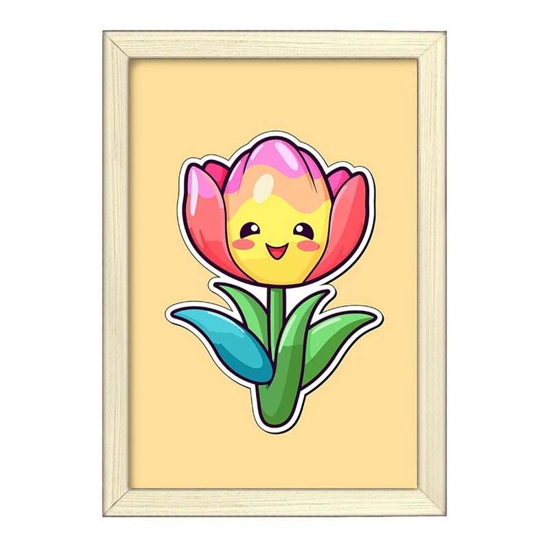 تابلو خندالو طرح گل و گیاه کد 36631