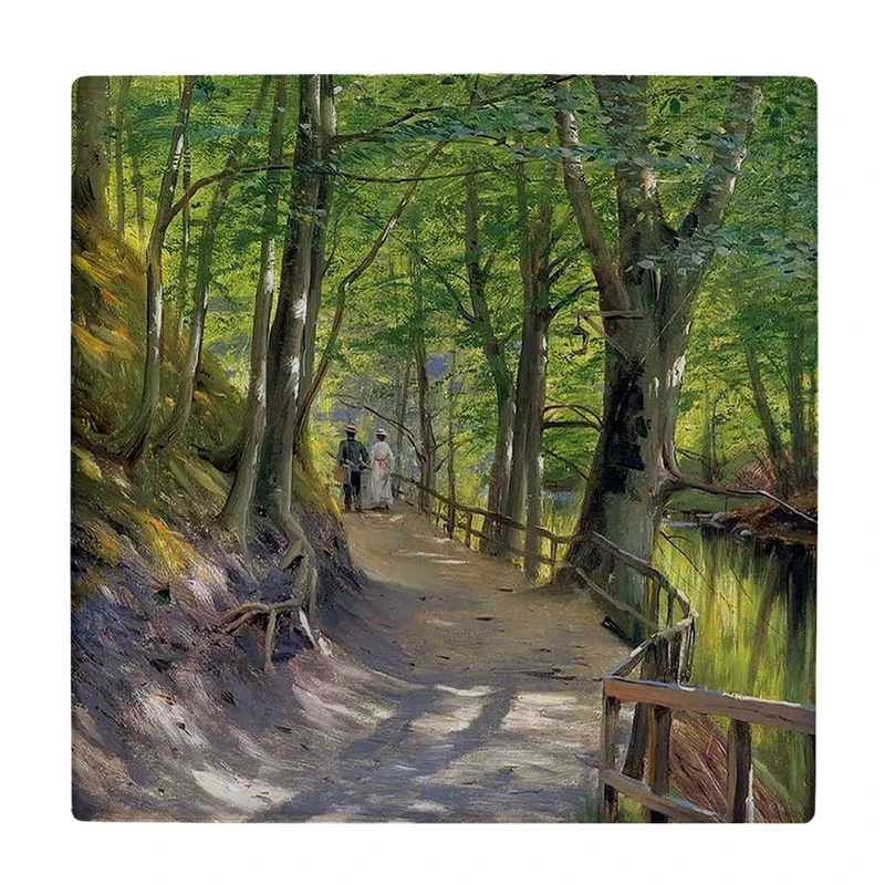  زیر لیوانی  طرح عشاق در جاده جنگلی کد    5927566_4628