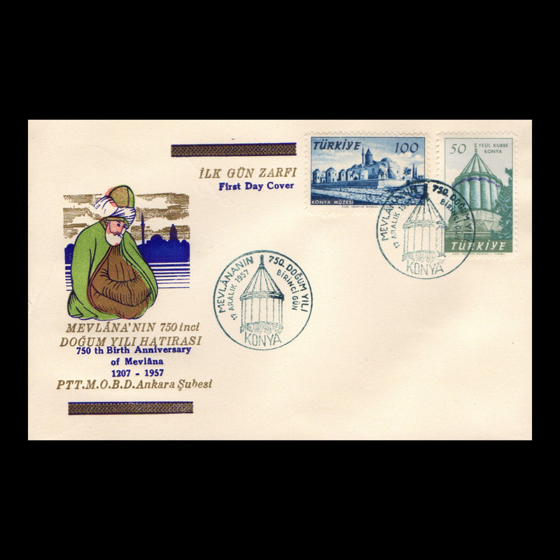 تمبر یادگاری مدل خارجی پاکت مهر روز مجموعه 2 عددی