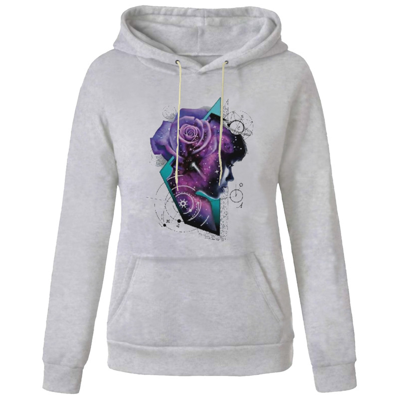 هودی زنانه مدل گل کد AA180