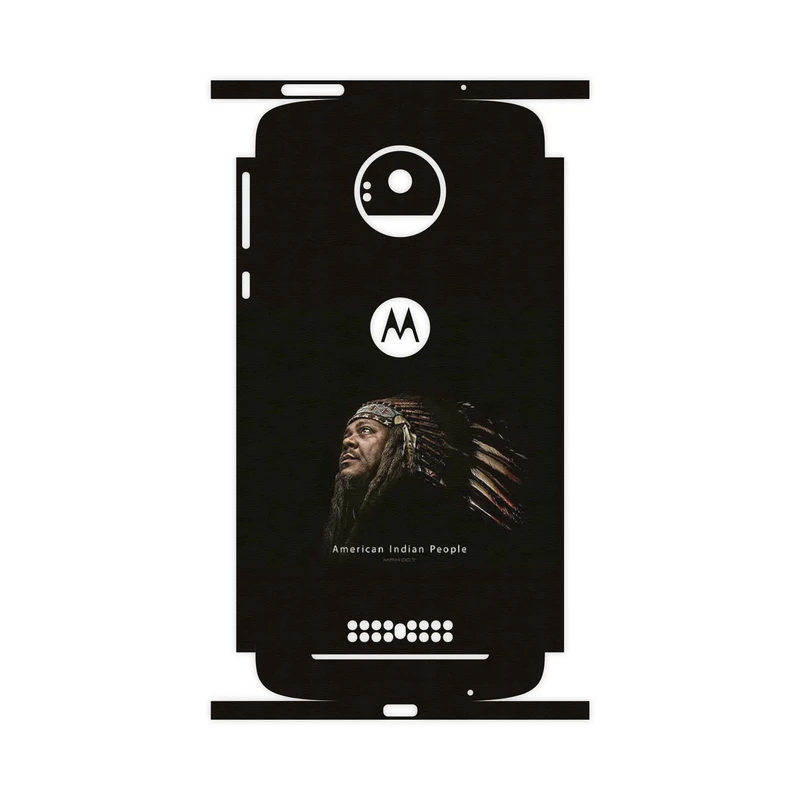 برچسب پوششی ماهوت مدل Portrait of an Indian Man-FullSkin مناسب برای گوشی موبایل موتورولا Moto Z