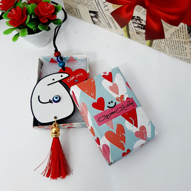 آویز تزیینی طرح چشم نقولی کد M1001