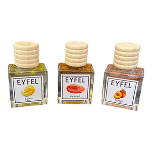 خوشبوکننده خودرو ایفل مدل طالبی و هلو و کارامل کد حجم 10 میلی‌لیتر بسته 3 عددی