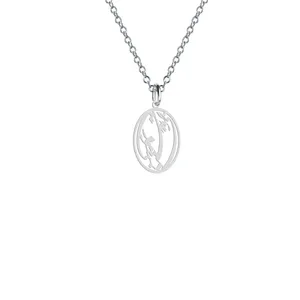 گردنبند نقره زنانه هایکا مدل بی تو به سر نمیشود کد  n.ha2-375