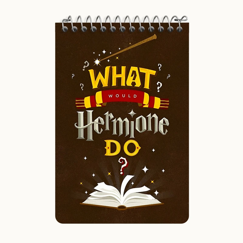 دفتر یادداشت 50 برگ خندالو طرح هری پاتر (Harry Potter) کد F8639