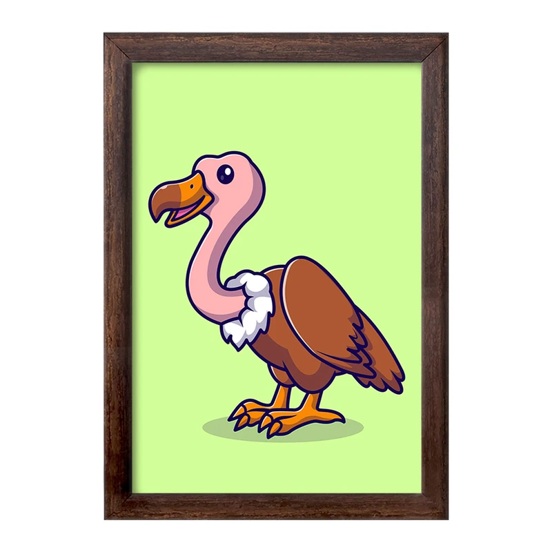 تابلو خندالو طرح حیوانات بامزه کرکس کد 29716