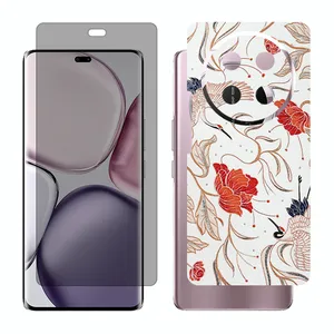 Glass Together model privacy screen protector suitable for Honor X9c mobile phone with back cover sticker
