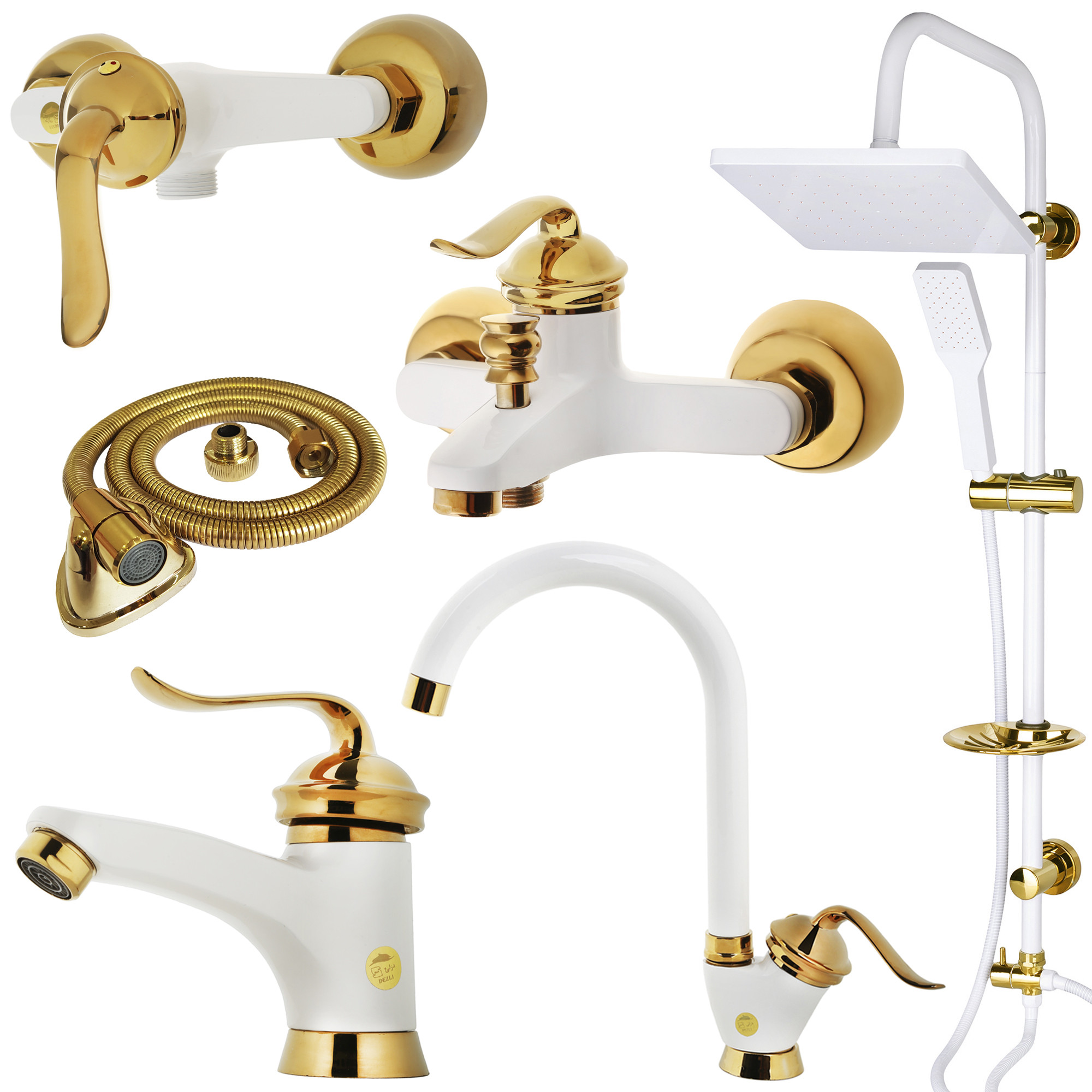 ست شیرآلات دزلی مدل لوتوس نایس مجموعه 6 عددی