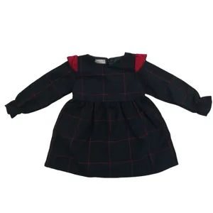 پیراهن دخترانه مدل پشمی چهارخانه