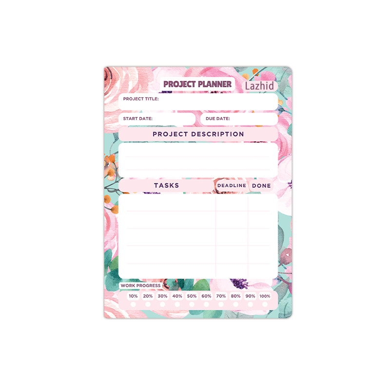 تخته وایت برد لاژید مدل برنامه ریزی پروژه سایز 14x18 سانتی متر