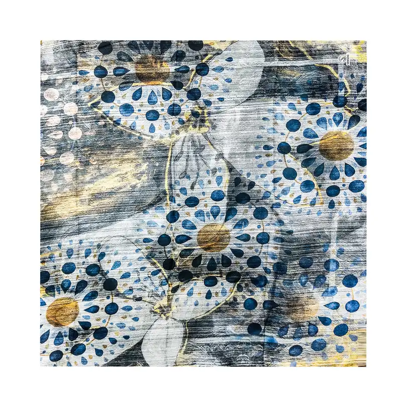 روسری زنانه مدل نخ ابریشم مجلسی کد 7578