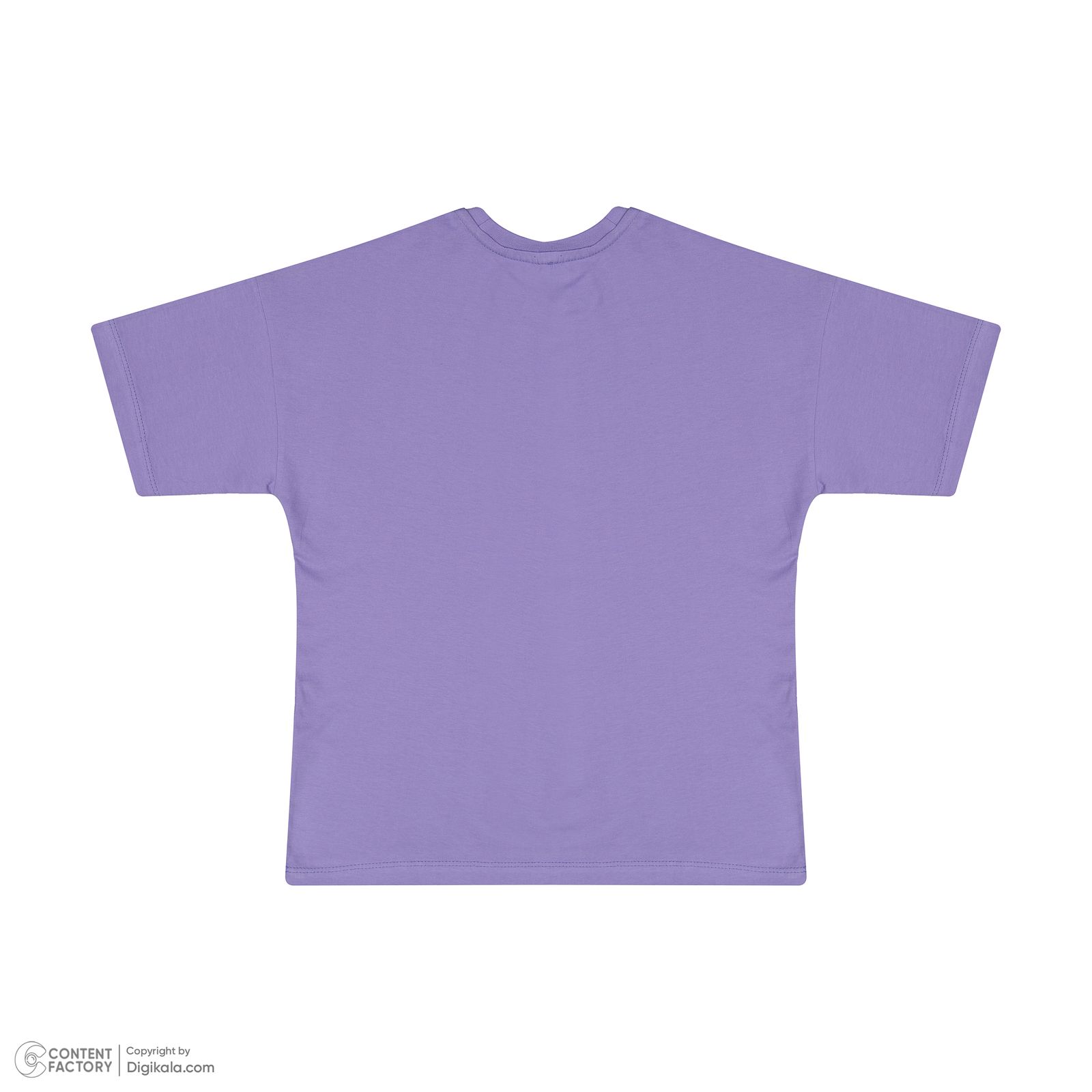 تی شرت آستین کوتاه دخترانه سون پون مدل 13911089 رنگ بنفش -  - 3