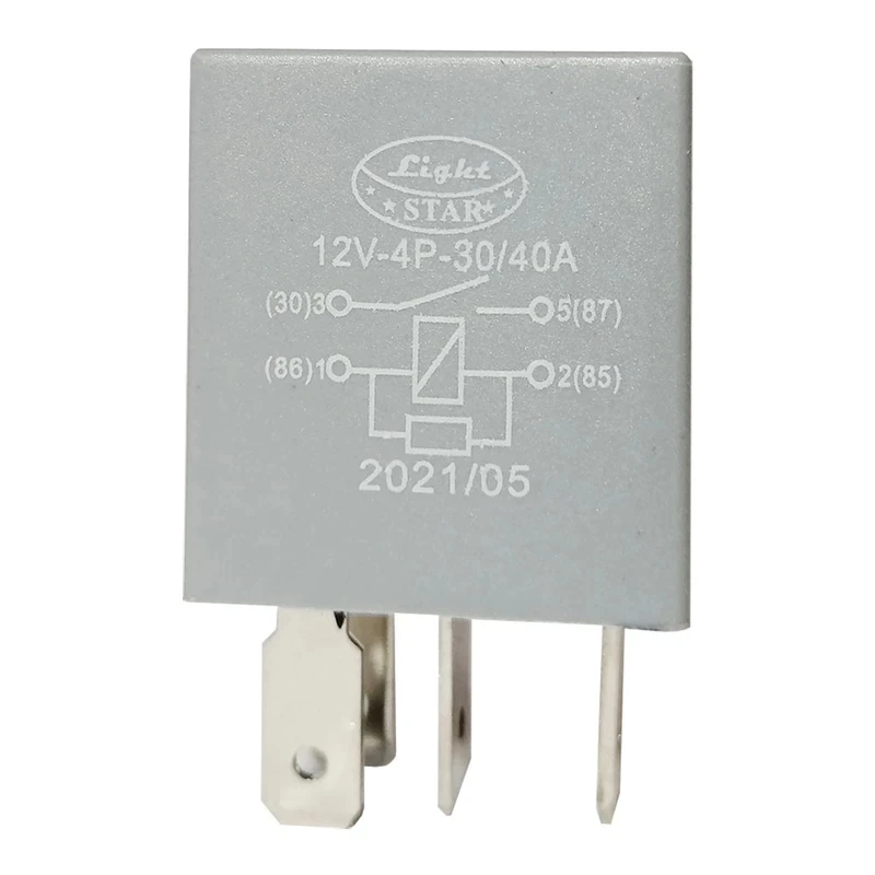 میکرو رله 30/40 آمپر لایت استار مدل R.M.12V.4P.30/40A