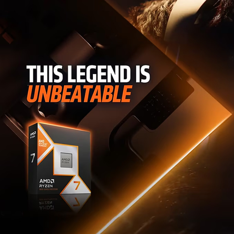 پردازنده مرکزی ای ام دی مدل Ryzen 7 9800X3D - Box