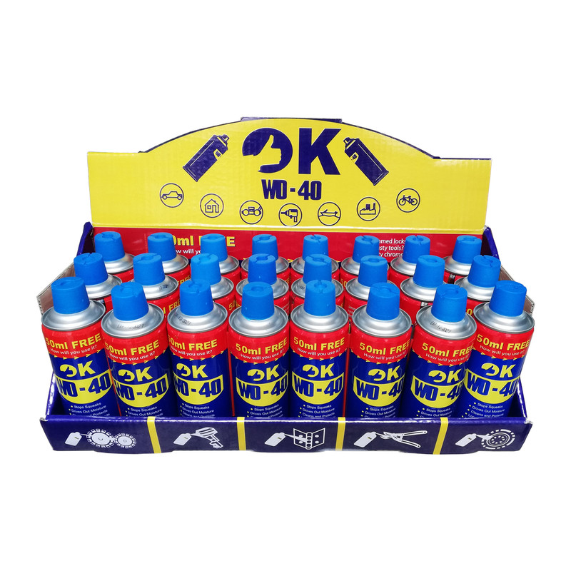 اسپری روان کننده اوکی مدل WD-40 حجم 450 میلی لیتر بسته 24 عددی اسپری روان کننده اوکی مدل WD-40 حجم 450 میلی لیتر بسته 24 عددی