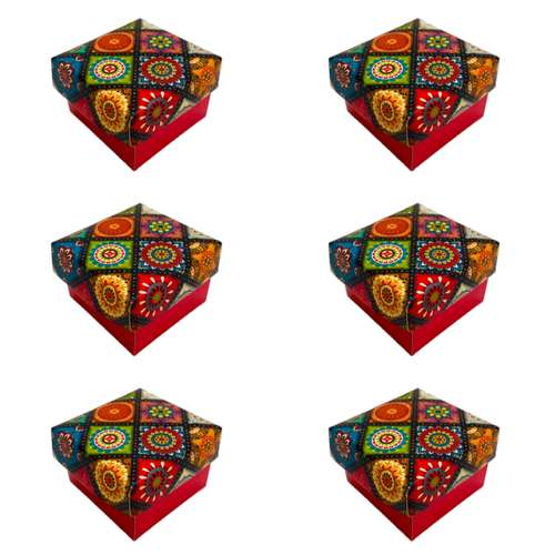 جعبه انگشتر مدل کاشی کد A-1 بسته 6 عددی