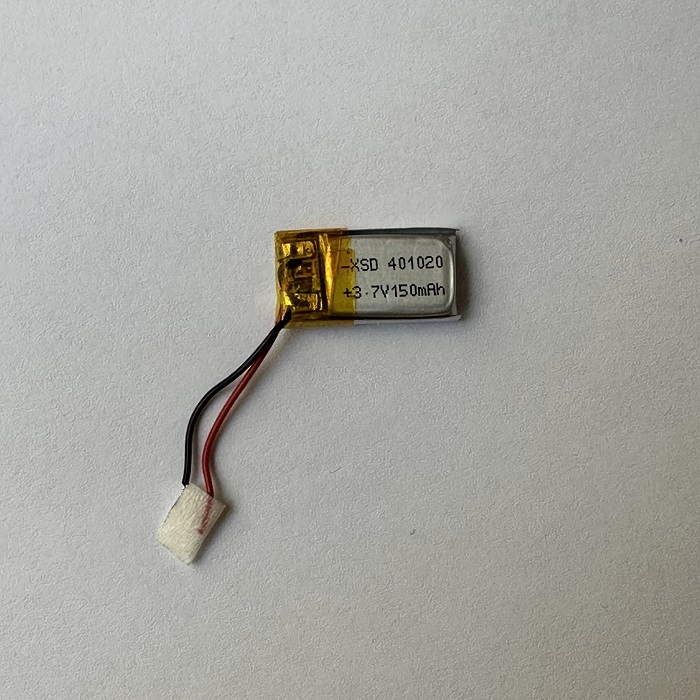 باتری لیتیومی مدل 401020 ظرفیت 150 میلی آمپر ساعت