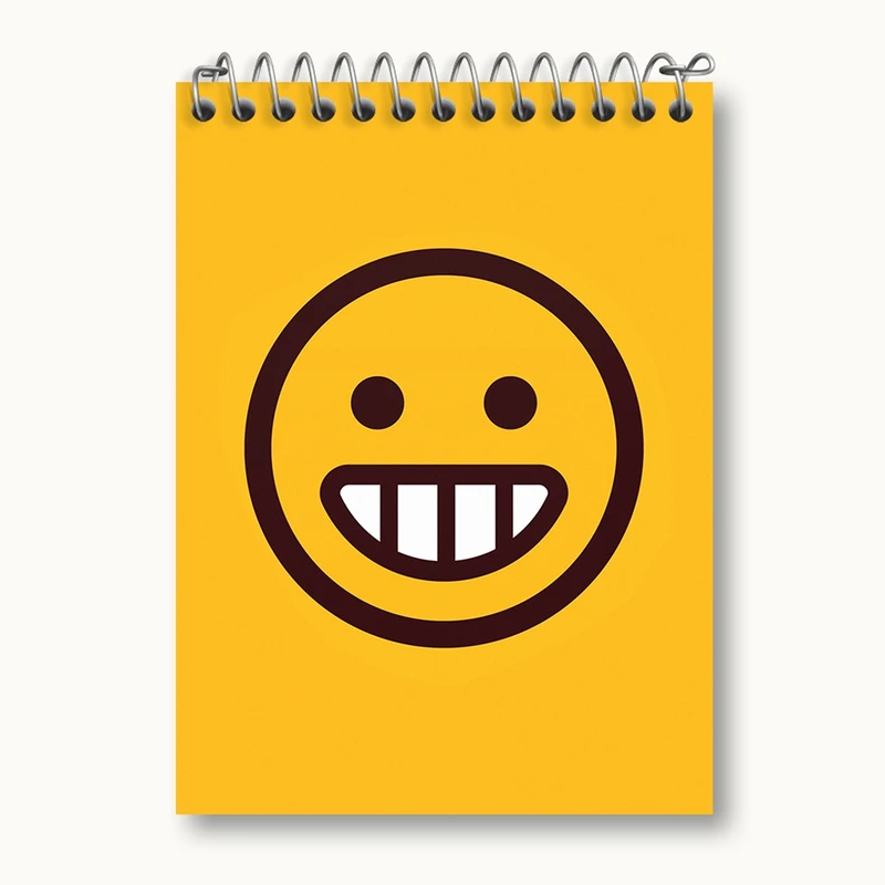 دفتر یادداشت 50 برگ خندالو مدل ایموجی Emoji کد 3022