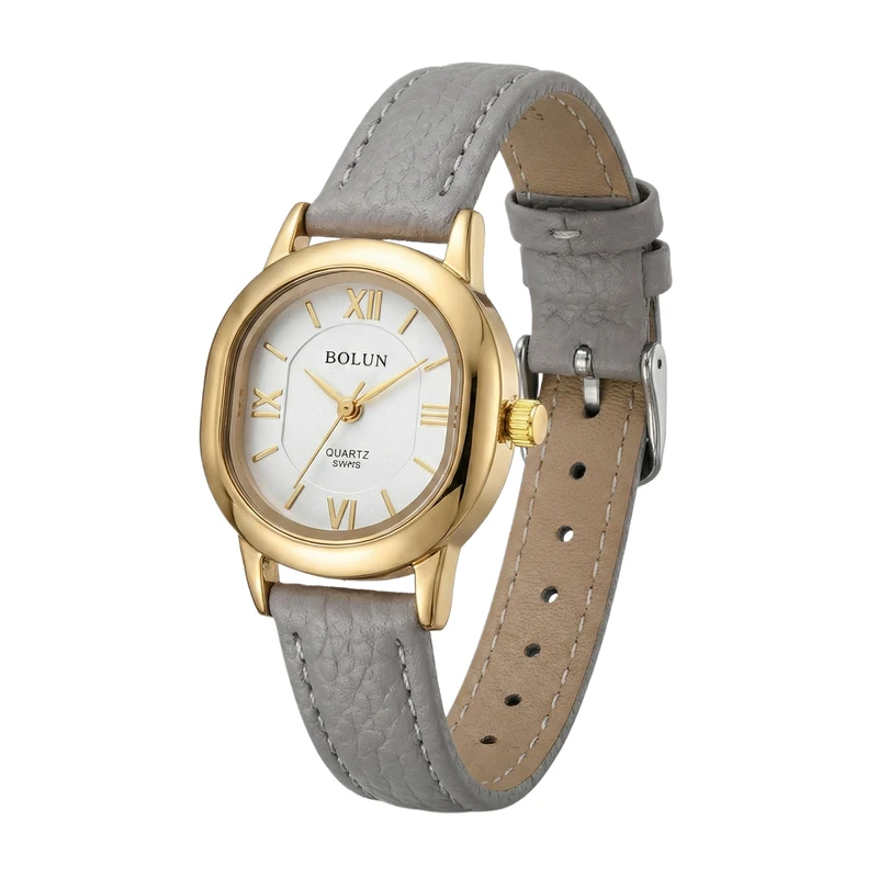 ساعت مچی عقربه‌ای کوارتز زنانه بولون مدل اسپرت لوکس بند چرم کد BL003