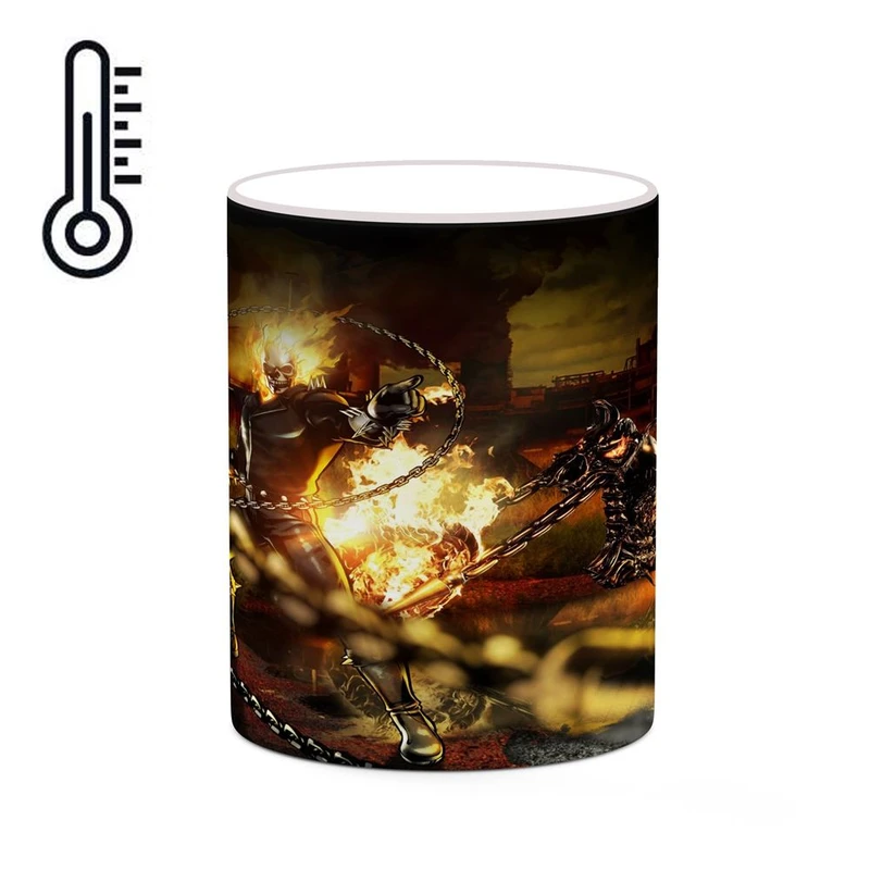 ماگ حرارتی کاکتی مدل گوست رایدر Ghost Rider کد mgh38750