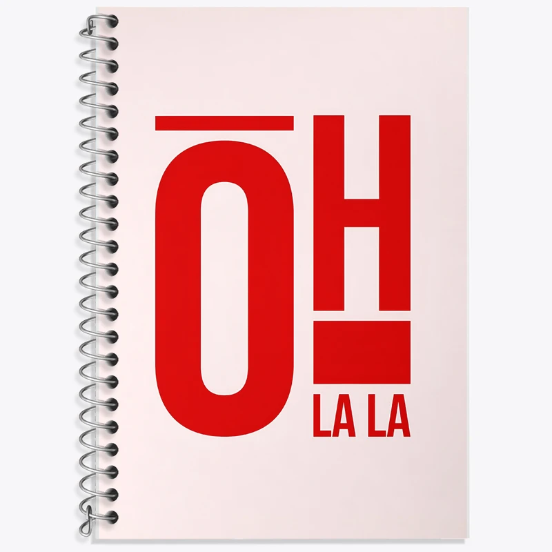 دفتر نت موسیقی 50 برگ خندالو طرح Oh La La کد F6403