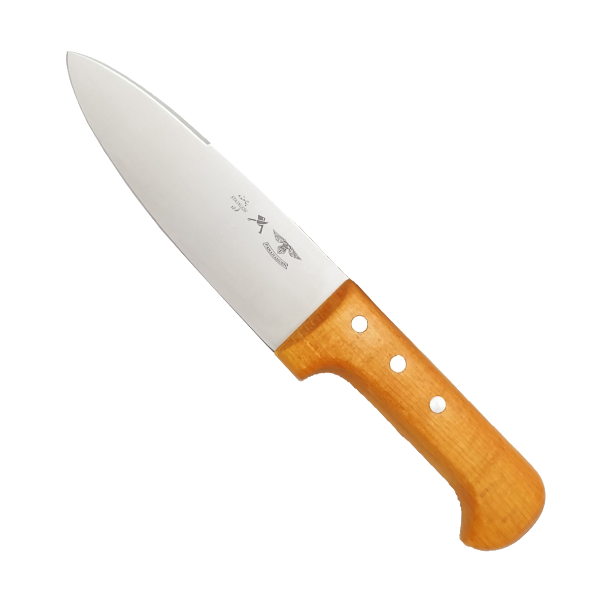 چاقو آشپزخانه پناهنده مدل سلاخی چوبی کد 4