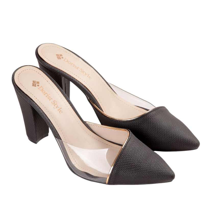 صندل زنانه مدل سوین رنگ مشکی