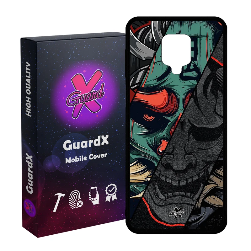 کاور گارد ایکس طرح سامورایی مدل Glass10529 مناسب برای گوشی موبایل شیائومی Redmi Note9 Pro/Note 9 Pro Max/Redmi Note 9S/MI Poco M2 Pro