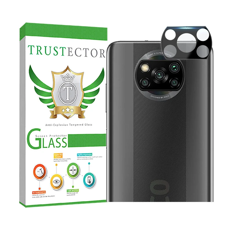 محافظ لنز دوربین تراستکتور مدل LENSFT مناسب برای گوشی موبایل شیائومی Poco X3 / X3 NFC / X3 Pro