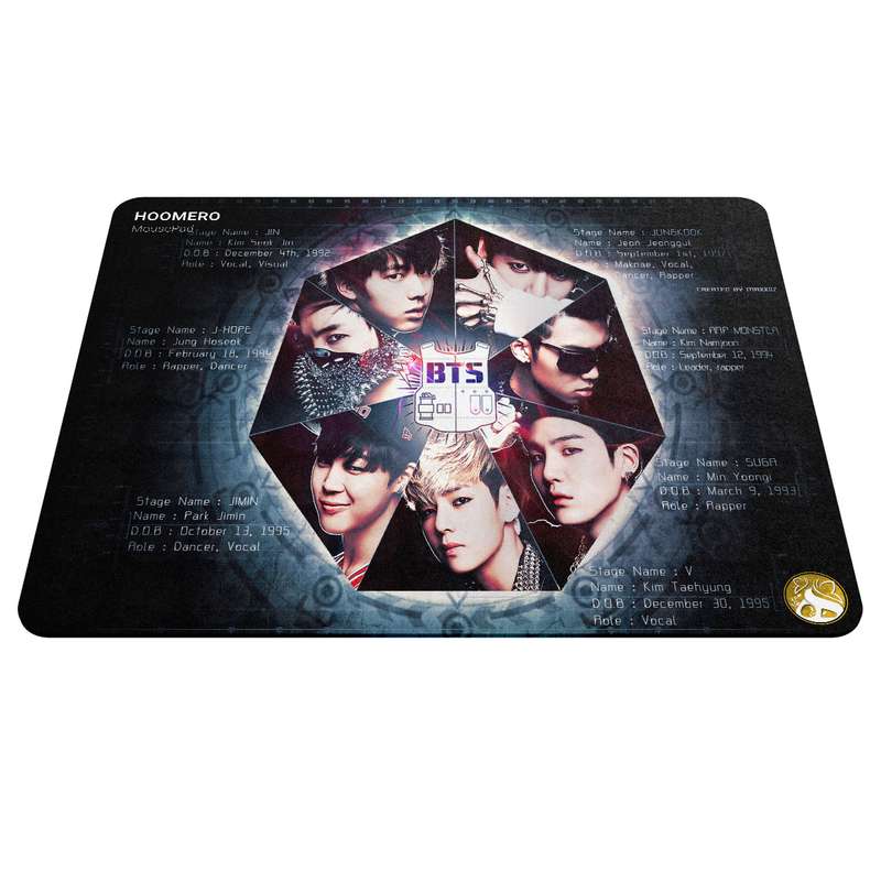 ماوس پد هومرو مدل A6228 طرح بی تی اس