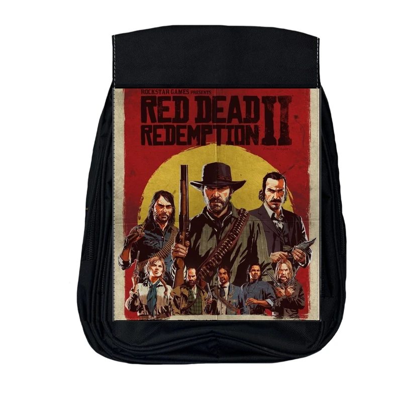 کوله پشتی مدرسه مدل red dead کد4
