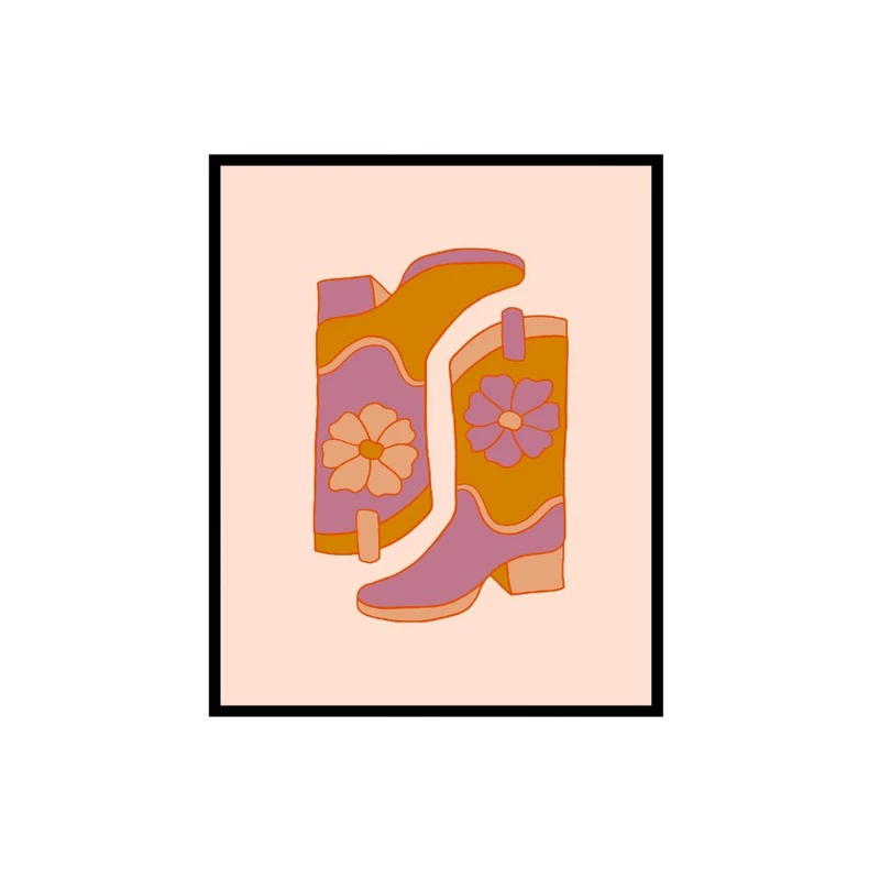 پوستر مدل چکمه های کابوی