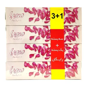دستمال کاغذی 100 برگ مرحبا مدل MAR_SOR_ATI بسته 4 عددی