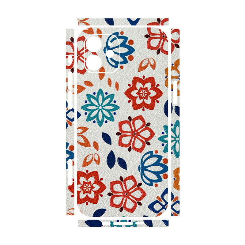 برچسب پوششی ریمکس مدل Leth طرح گل مناسب برای گوشی موبایل اپل iPhone 12