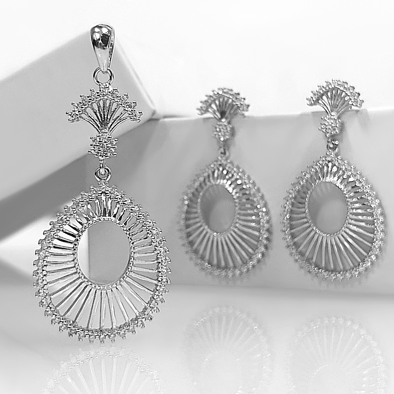 نیم ست نقره زنانه اقلیمه کد NN342 نیم ست نقره زنانه اقلیمه کد NN342