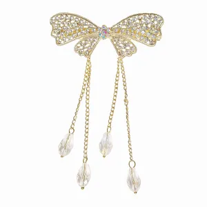 گیره مو زنانه مدل پاپیون آویزدار کد brg 4040