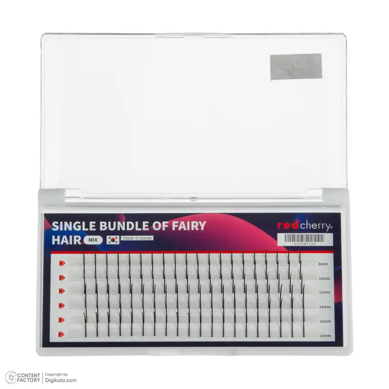 مژه مصنوعی رد چری مدل اسپایک سینگل کد 101