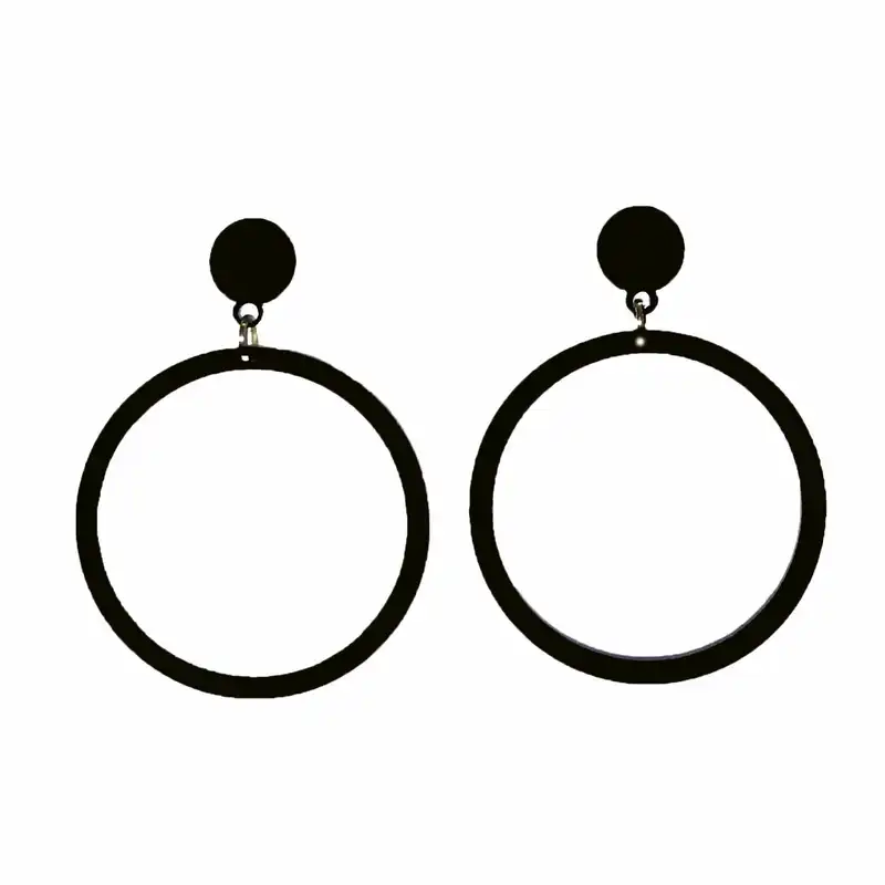 گوشواره زنانه مدل قلب و دایره کد E.GHB.DYTU مجموعه‌ی دو عددی